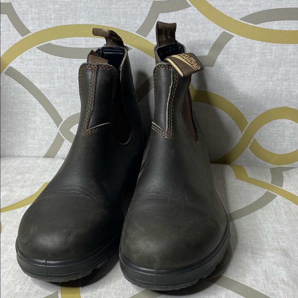 Blundstone Brown Leather Chelsea Ankle Boots - Picture 3 of 6